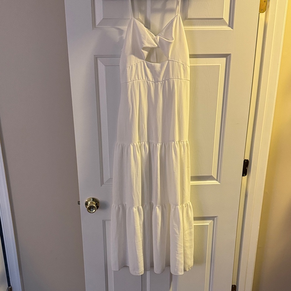 SHEIN Strapless White Dress